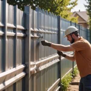 Стоимость установки забора из профлиста