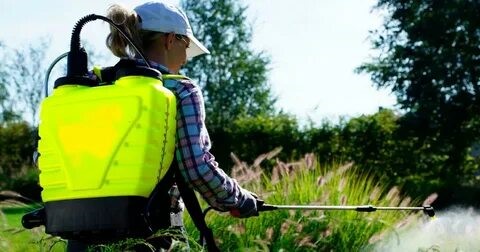 Работа опрыскивателя